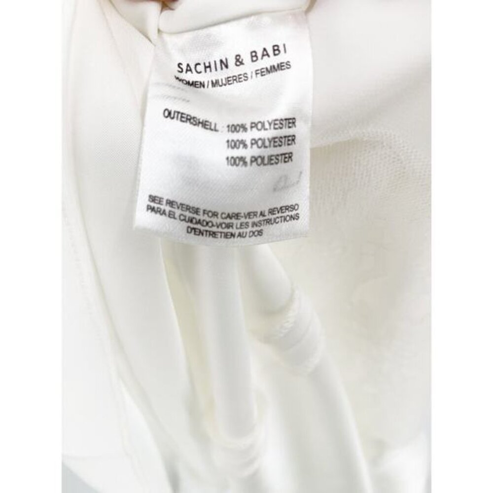 NWT SACHIN + BABI Dress Evening Gown Candace Lace Cream Ivory Hi Low 10 - Picture 8 of 12